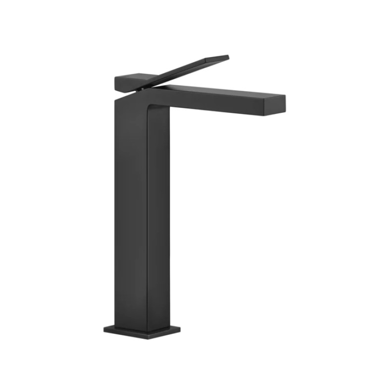 Gessi Rettangolo K Смеситель для раковины на 1 отверстие, излив 128мм, цвет: черный