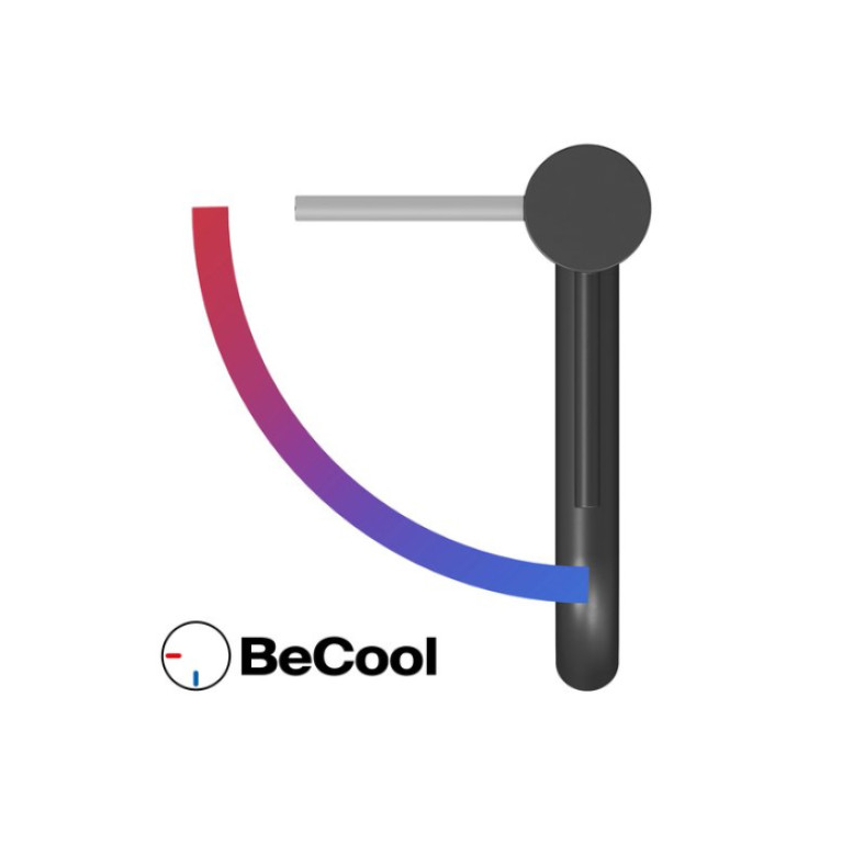 RAVAK Espirit Смеситель для раковины высокий без донного клапана 340 мм ES 015.21BLM Be Cool черный матовый