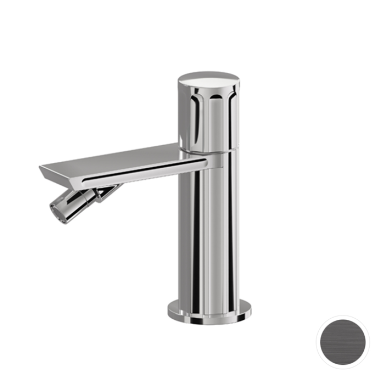 Newform Ionika Смеситель для биде на 1 отв, излив 117 мм , цвет:  PVD brushed stainless steel