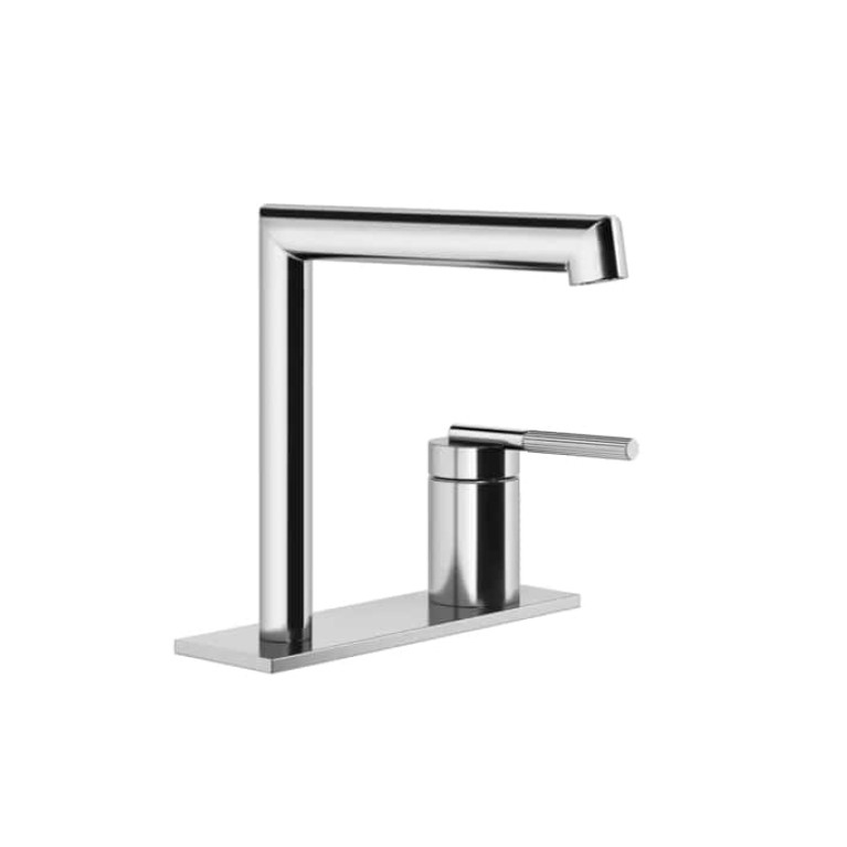 Gessi Ingranaggio Смеситель для раковины без донного клапана, с соединительными шлангами, цвет: хром
