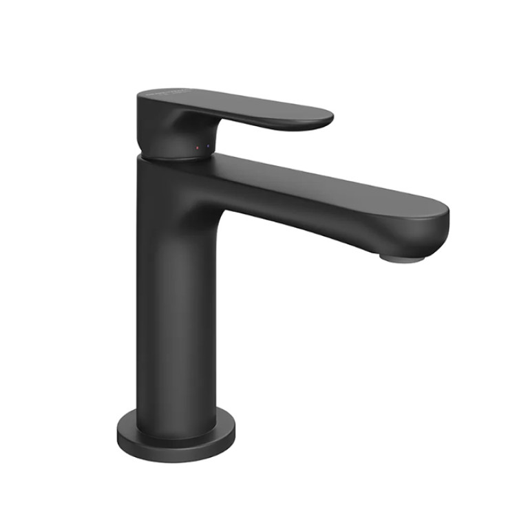 Kerama Marazzi Смеситель для раковины OLE однорычажный без донного клапана 3/8, цвет черный матовый