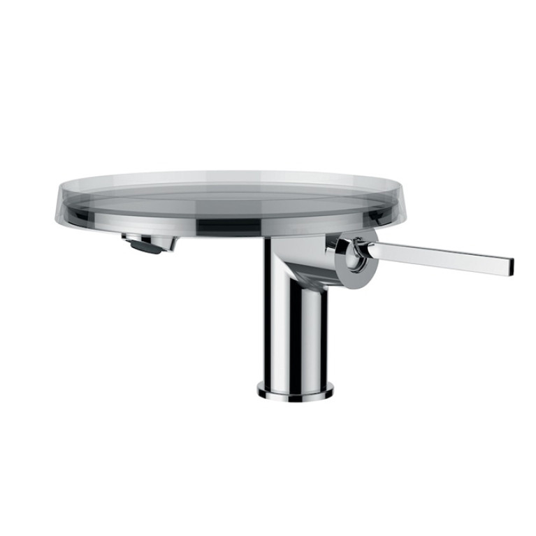 Laufen Kartell Смеситель для раковины, на 1 отв., без донного клапана (с рычагом д/к), излив 110мм, цвет: хром