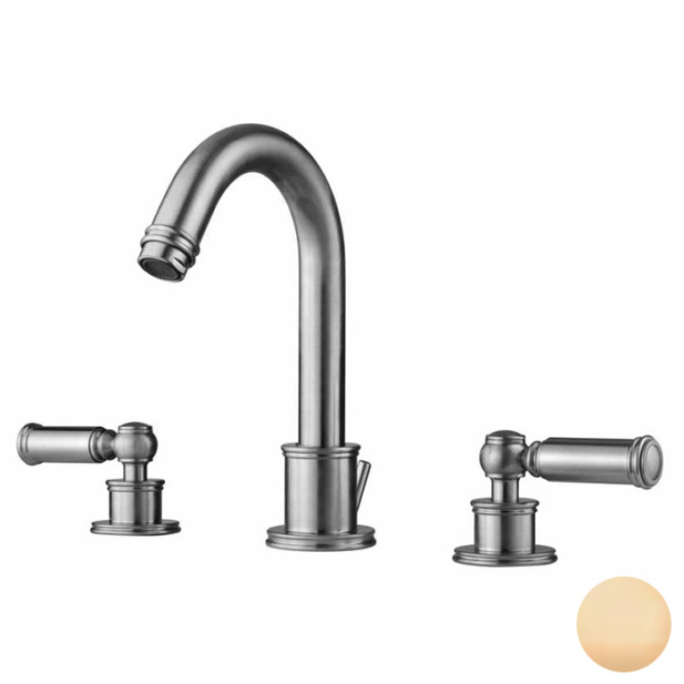 Bossini Liberty Смеситель для раковины на 3 отверстия с поворотным изливом и заглушкой 1&rdquo;1/4, цвет: Brushed bronze matt