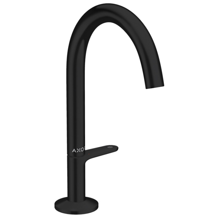 AX One Смеситель для раковины Select 170, со сливом push-open, матовый черный