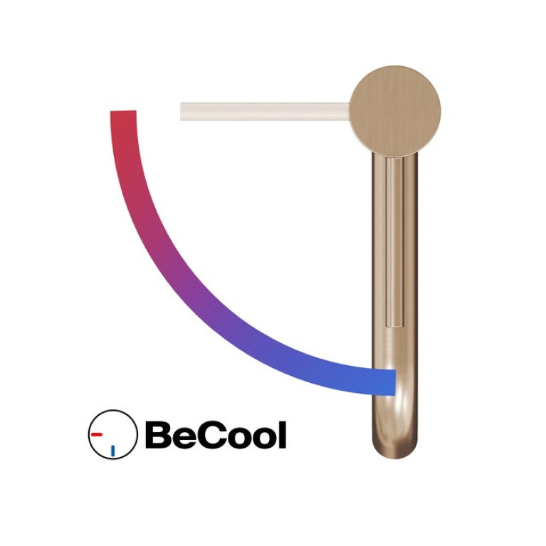 RAVAK Espirit Смеситель для раковины ES 012.61GB BeCool 190 мм без донного клапана розовое золото