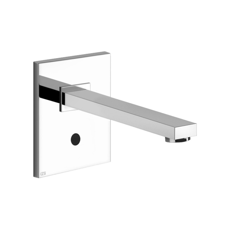 GESSI RETTANGOLO Смеситель для раковины настенный, электронный, внешняя часть, цвет хром