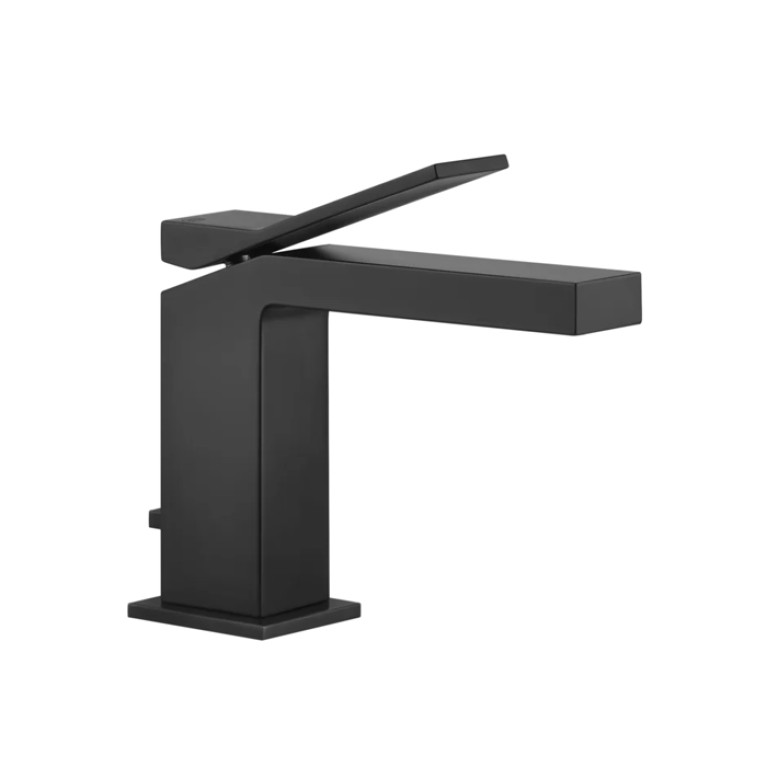 Gessi Rettangolo K Смеситель для раковины на 1 отверстие, с донным клапаном, цвет: черный