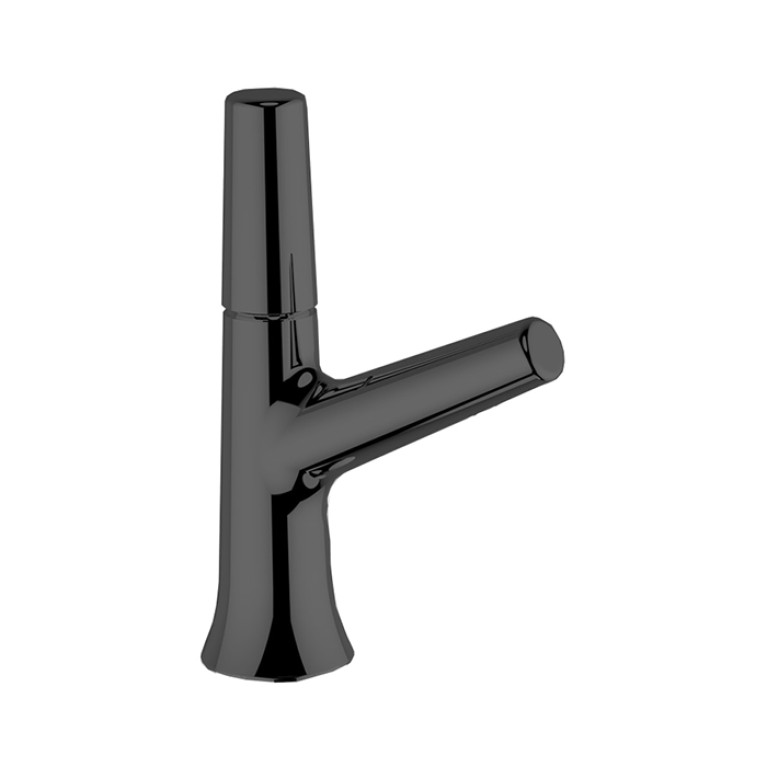 Смеситель однорычажный для раковины на 1 отверстие с донным клапаном, цвет Black Titanium
