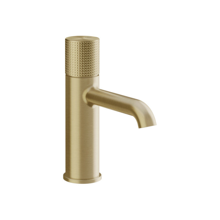 Gessi HABITO Смеситель для раковины, с донным клапаном, цвет Brass Brushed PVD