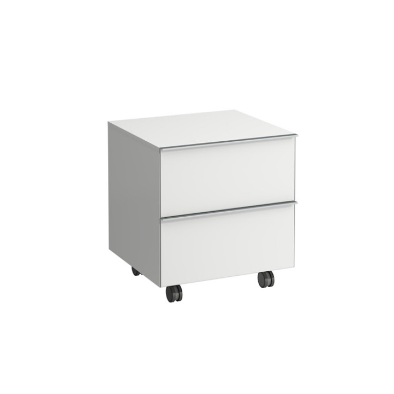 LAUFEN Space Шкаф на колесиках 535x495(520)x500(580) мм, 2 ящика, белый матовый (НЕ производитя!)