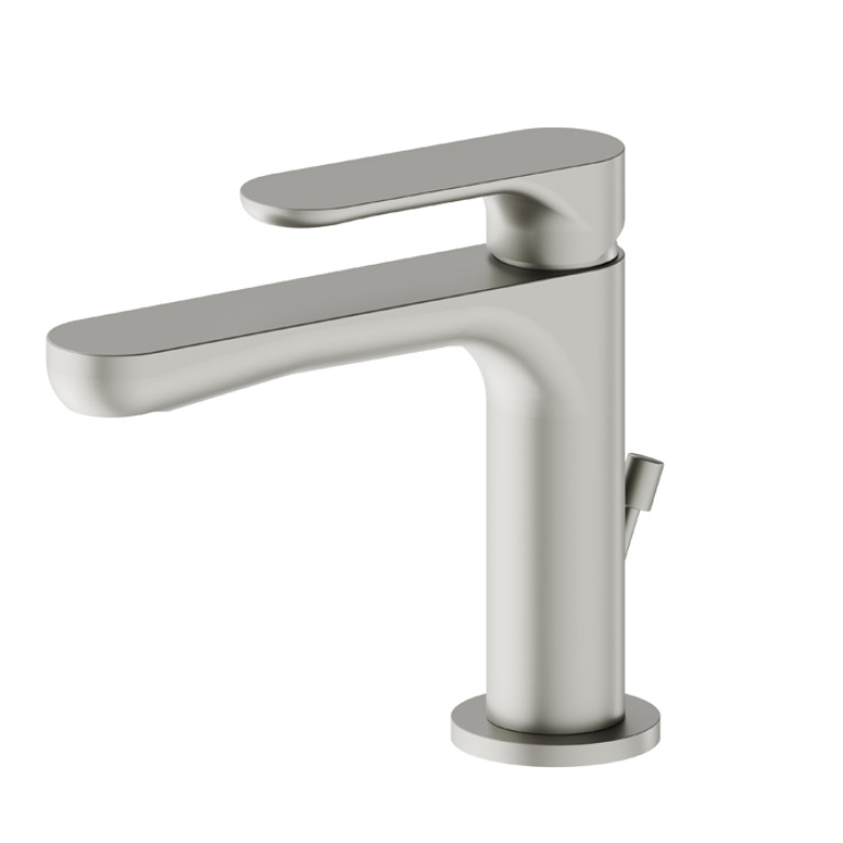 Newform Linfa II Смеситель для раковины с донным клапаном, цвет:  titanium satin