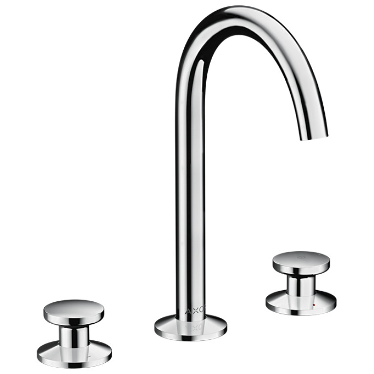 AX One Смеситель для раковины Select 170, на 3 отверстия, со сливом push-open, хром
