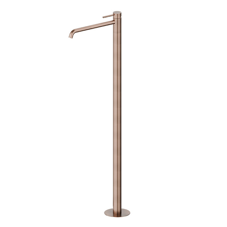 Newform X-Steel 316 Смеситель для раковины напольный, излив 280мм, наружная часть, (для 27819) цвет: PVD Brushed copper bronze