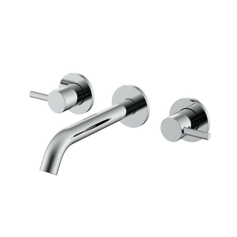 NEMO NM-2316CR Смеситель из стены для раковины с донным клапаном CHROME PLATED