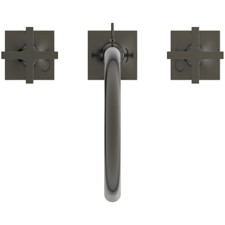 Ideal Standard Joy Neo Смеситель для раковины, на 3 отв, с донным клапаном, цвет: PVD Magnetic Grey