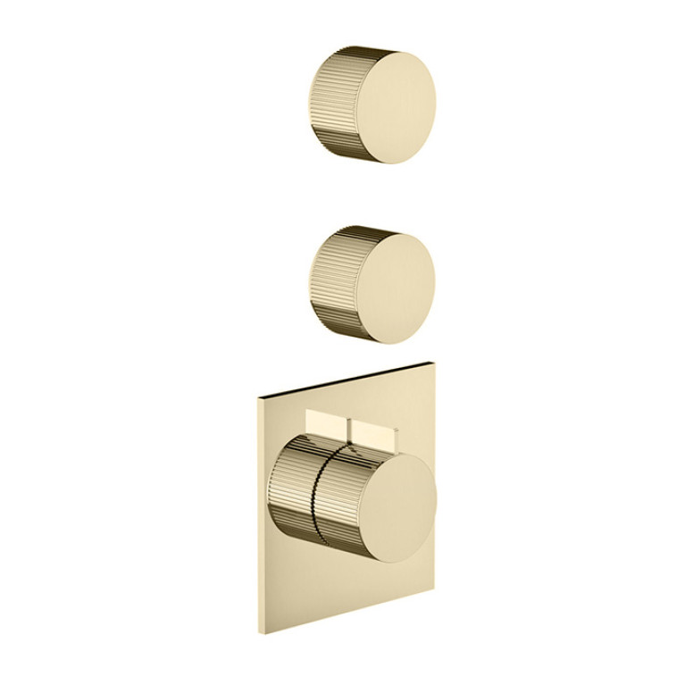 Stella Sirius Внешняя часть встраиваемого смесителя на 2 источника. цвет Brushed nickel