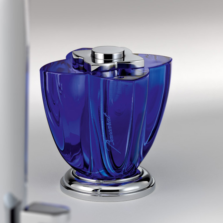THG PETALE DE CRISTAL BLEU Смеситель для раковины на 3 отверстия, с донным клапаном, цвет хром
