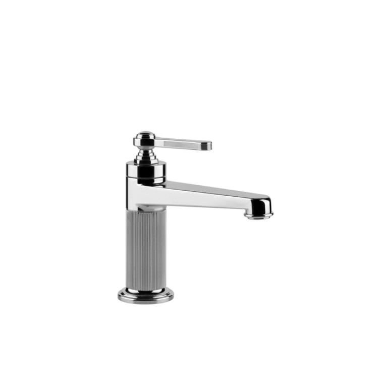 GESSI VENTI20 Смеситель для раковины на 1 отверстие, однорычажный, в комплекте с донным клапаном, цвет хром