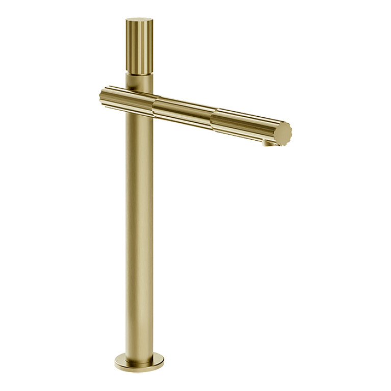 GESSI INCASTRI Смеситель для раковины  высокий 362 мм , излив 208 мм, цвет: Brass Brushed PVD