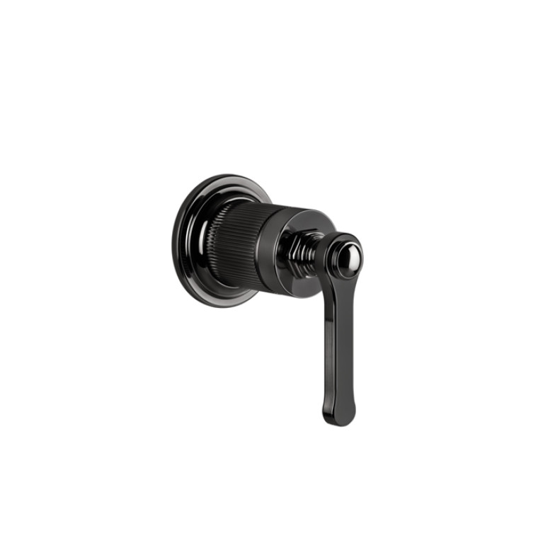 GESSI VENTI20 Смеситель встраиваемый, однорычажный, внешняя часть, цвет Black Metal PVD