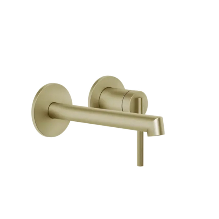 Gessi Ingranaggio Встраиваемый  смеситель с изливом. (внешние части), цвет: Brushed Brass PVD