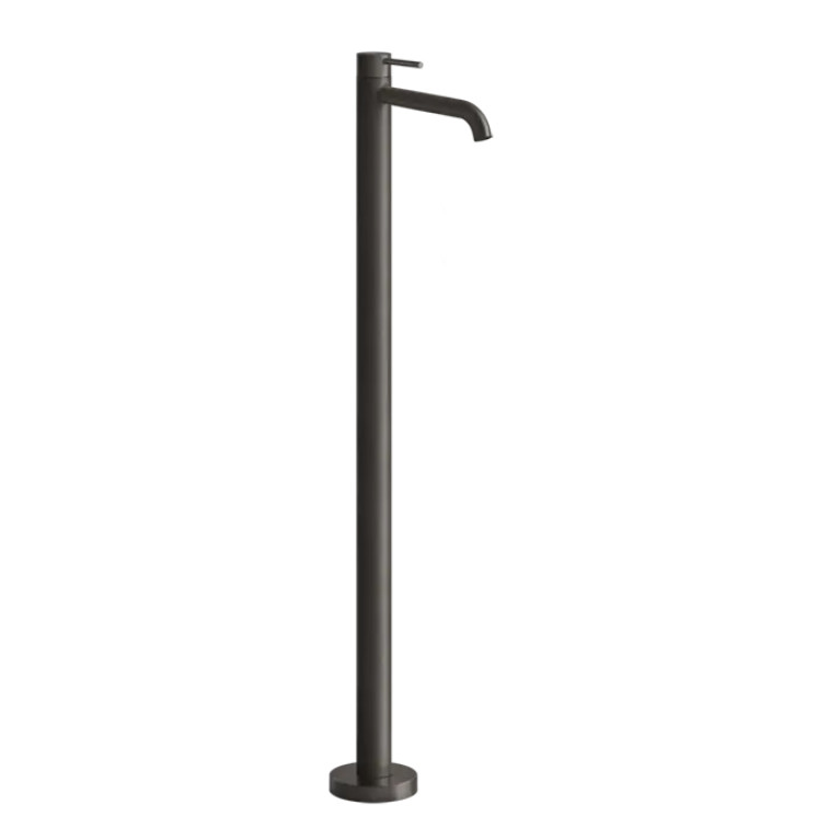 GESSI 316 FLESSA Смеситель для раковины напольный, однорычажный, внешняя часть, цвет Black Metal Brushed PVD