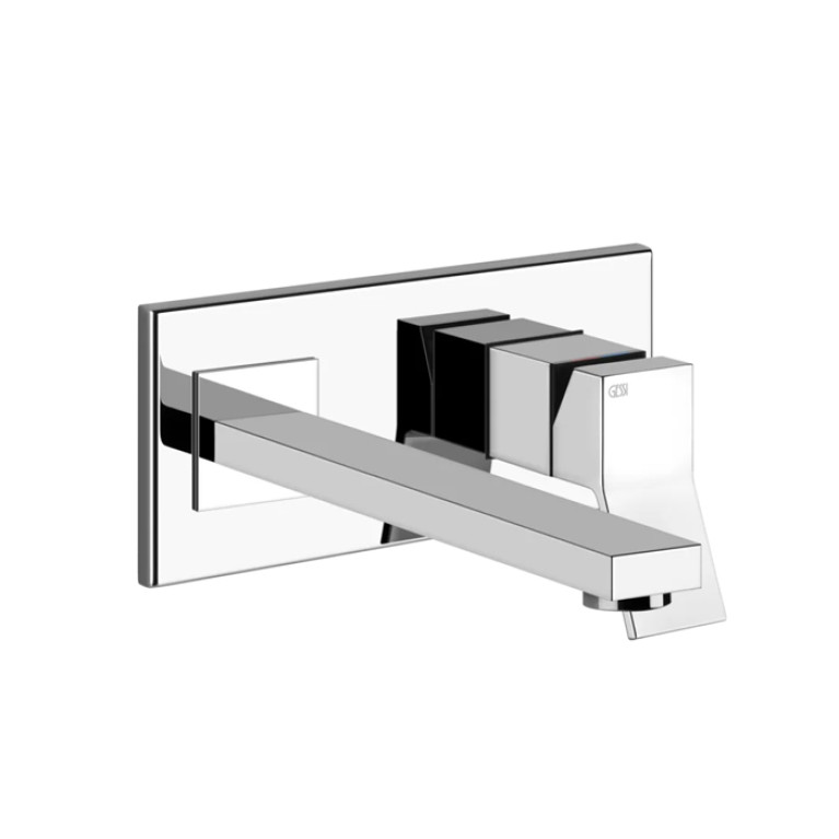 Gessi Rettangolo K Встраиваемый однорычажный смеситель для раковины, излив 249мм(внешние части), цвет: хром