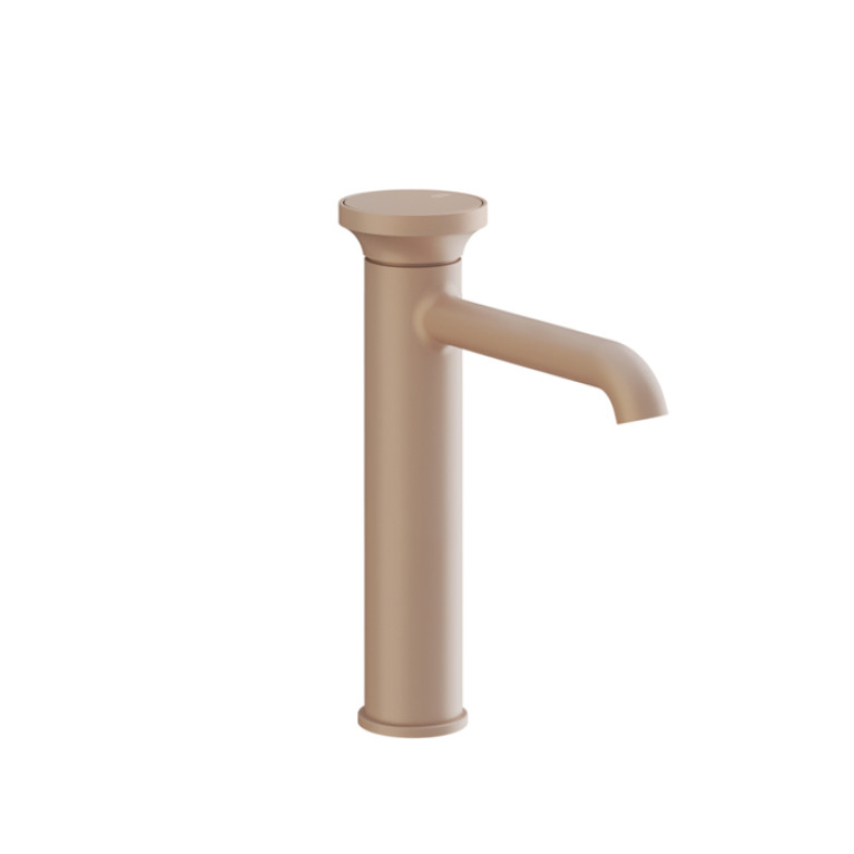 GESSI ORIGINI Смеситель для раковины H=247мм однорычажный, в компл с отделочной вставкой, цвет Matte Cipria