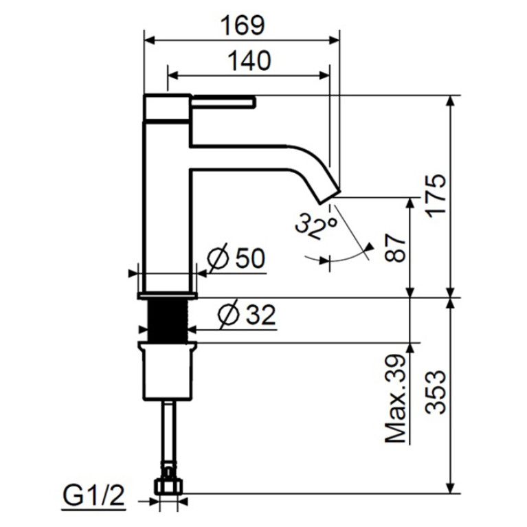 Plumberia Selection IXO Смеситель для раковины без д/к, медь брашированная