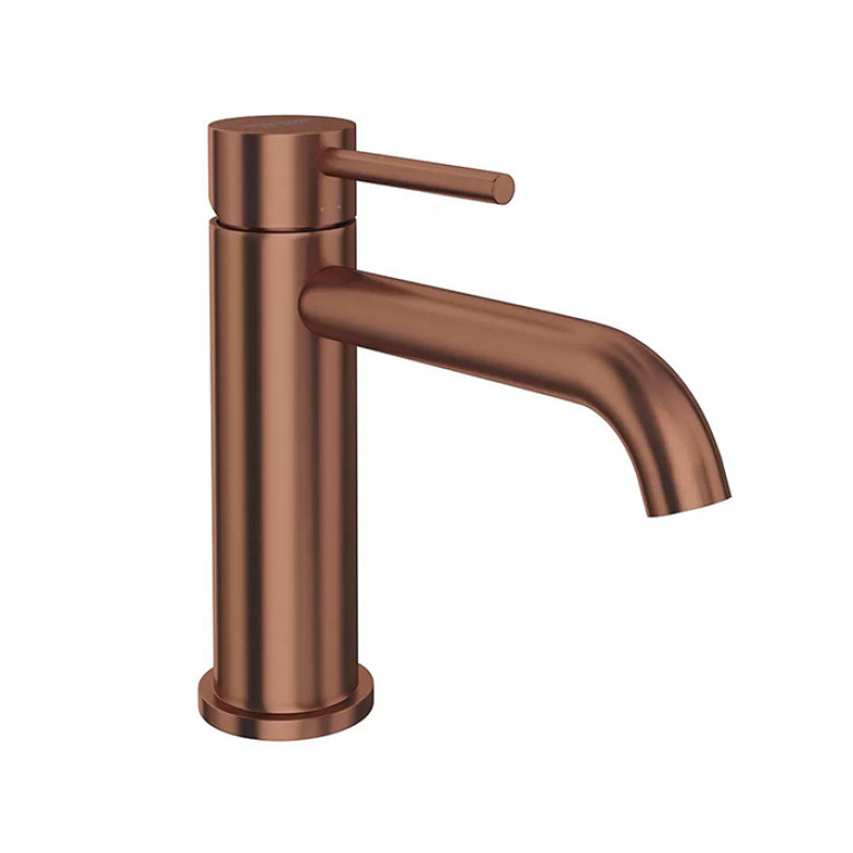 Kerama Marazzi Смеситель для раковины ETERNA однорычажный, без донного клапана 3/8&rdquo;, брашированная медь, pvd