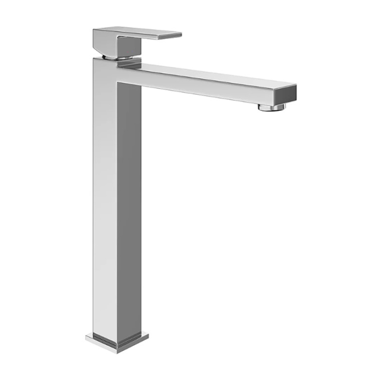 Kerama Marazzi Однорычажный смеситель для раковины FUTURA, высокий, без донного клапана 3/8,  хром (Снижены цены)