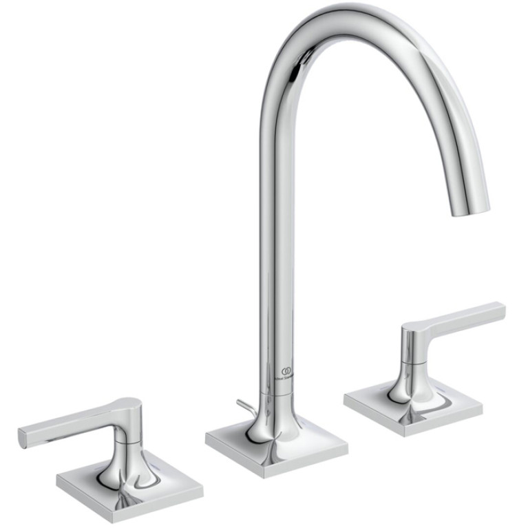Ideal Standard Joy Neo Смеситель для раковины, на 3 отв, с донным клапаном, цвет: хром