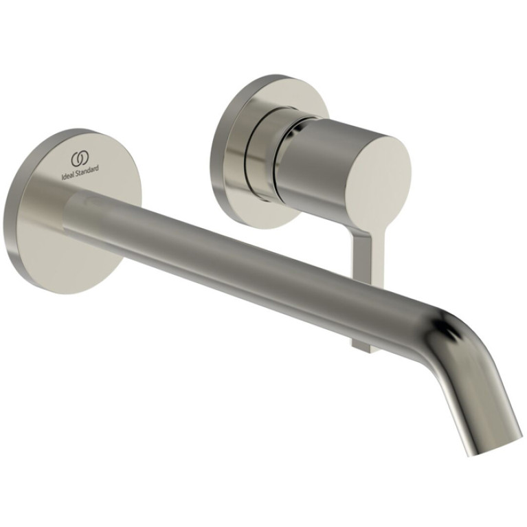Ideal Standard Joy Cмеситель для раковины, встраиваемый, излив: 22.5см, без комплектом №1 A1313NU, цвет: PVD Silver Storm