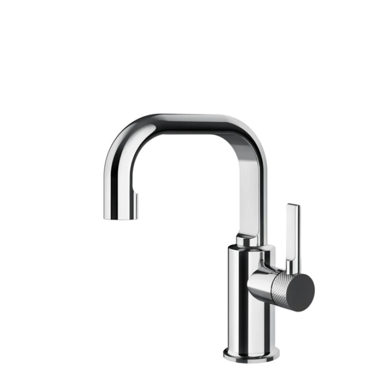 Gessi Inciso Смеситель для раковины без донного клапана, с соединительными шлангами, цвет: хром