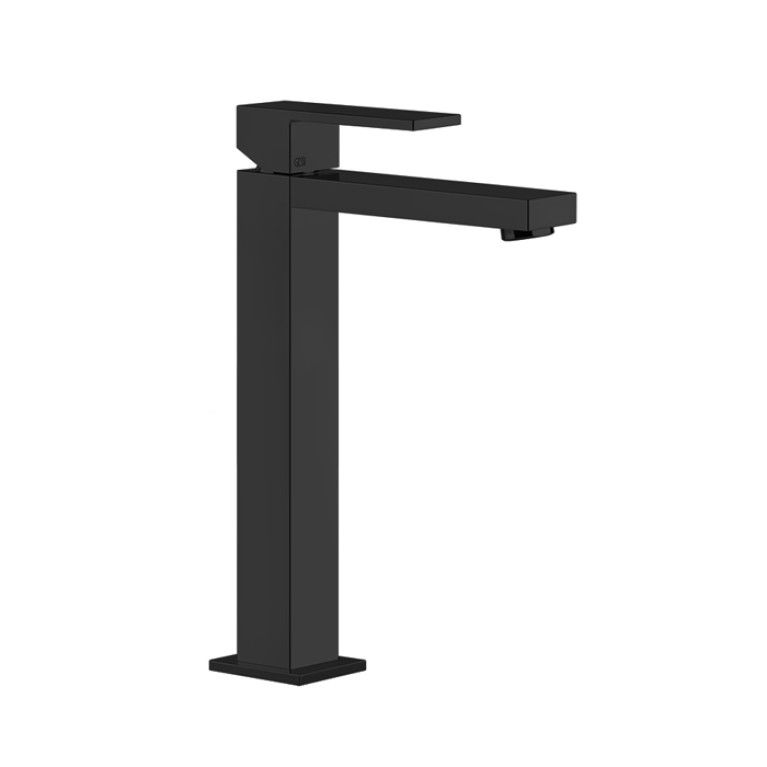 Gessi Rettangolo Смеситель для раковины с высоким изливом 128мм, цвет: черный