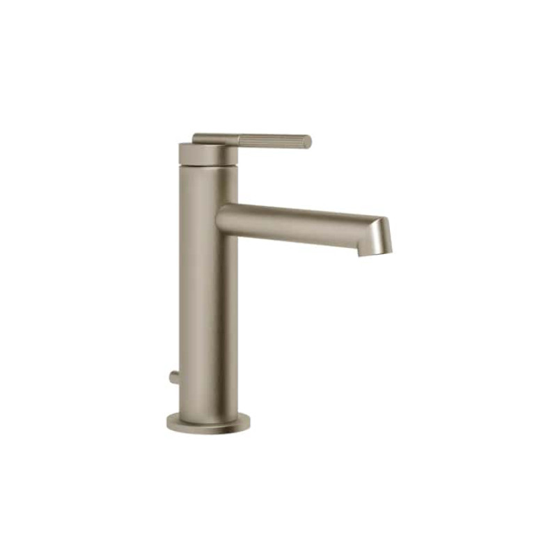 Gessi Ingranaggio Смеситель для раковины с донным клапаном и соединительными шлангами, цвет: Finox Brushed Nickel