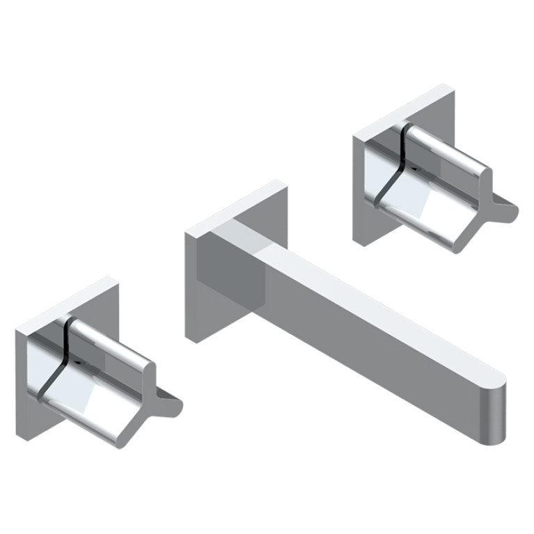 THG ICON-X METAL Смеситель для раковины настенный, на 3 отверстия, внешняя часть, цвет хром
