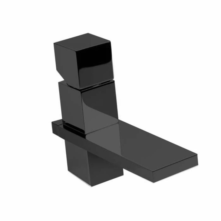 Bossini Cube Смеситель для раковины на 1 отв., c заглушкой 1&rdquo;1/4, цвет: черньій матовьій