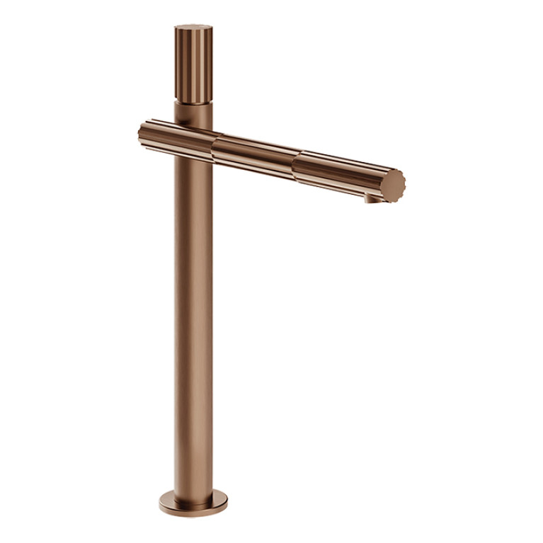 GESSI INCASTRI Смеситель для раковины  высокий 362 мм , излив 208 мм, цвет: Copper Br. PVD