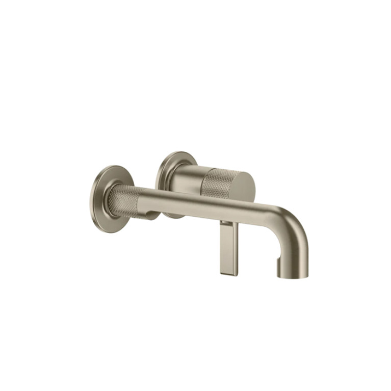 GESSI INCISO Встраиваемый смеситель для раковины с изливом 219-189мм (внешние части), цвет: Finox Brushed Nickel