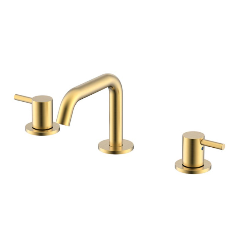 NEMO NM-2317BG Смеситель для раковины с донным клапаном BRUSH GOLD