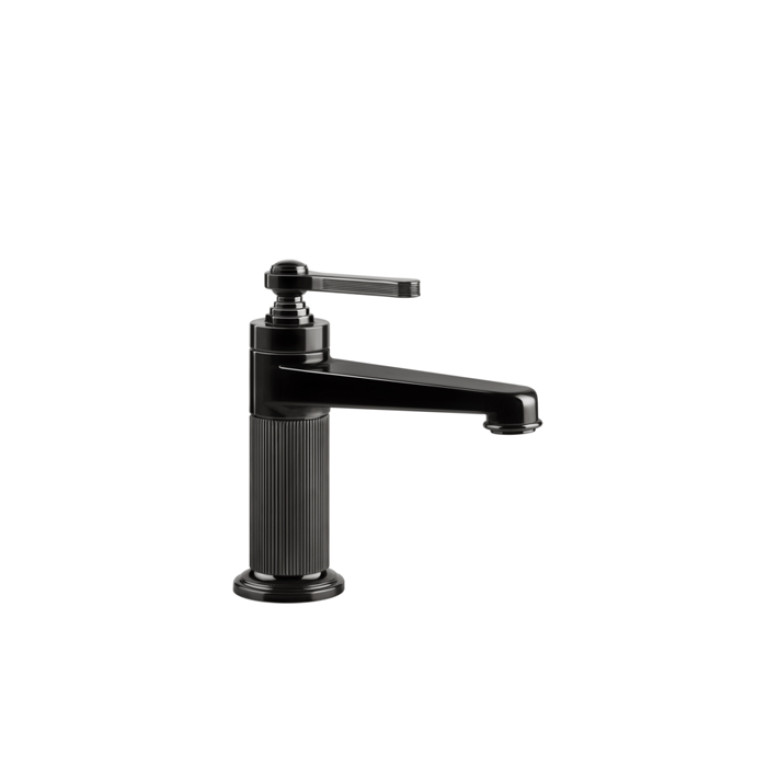 GESSI VENTI20 Смеситель для раковины на 1 отверстие, однорычажный, без донного клапана, цвет Black Metal PVD