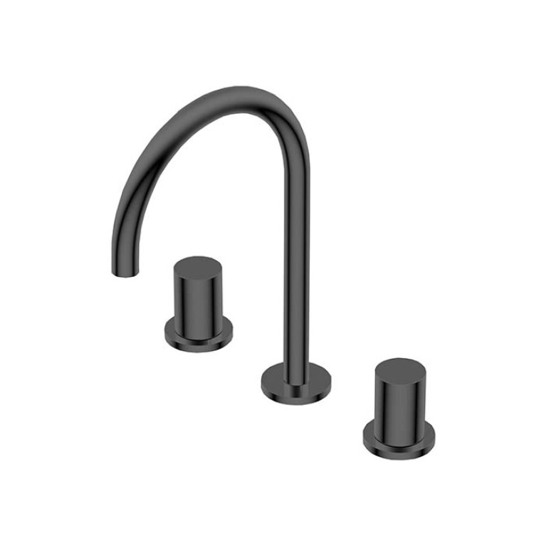 Ritmonio Diametro35 S Смеситель на 3 отв. для раковины, цвет: Brushed Black Chrome