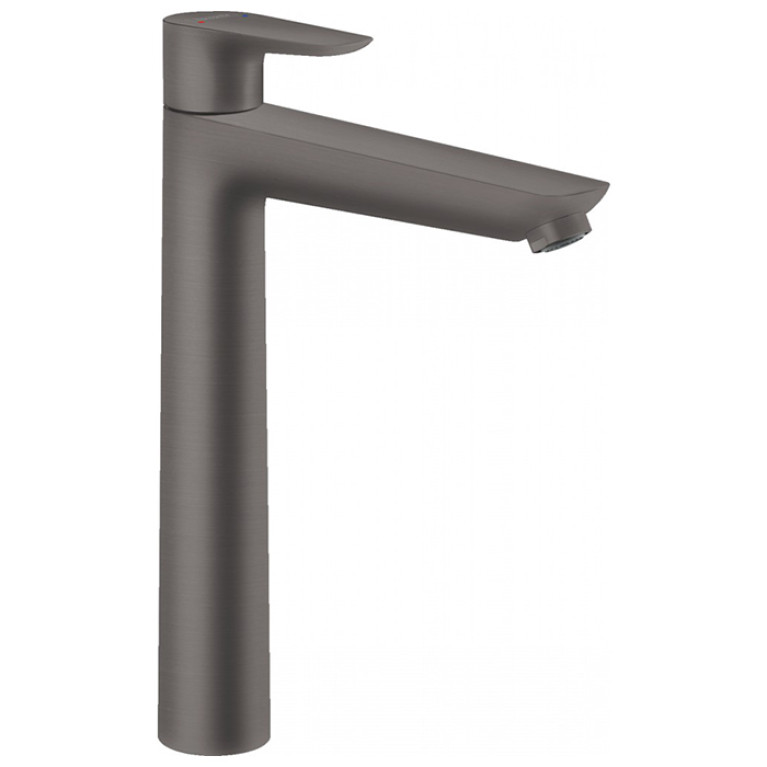 HANSGROHE TALIS E Смеситель для раковины однорычажный, высота 234 мм.,издив 183,  цвет шлифованный черный хром