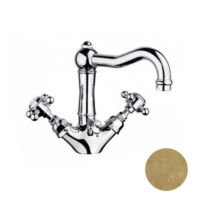 Nicolazzi Half Dome Смеситель для раковины на 1 отверстие, Цвет: OTTONE GREZZO живой