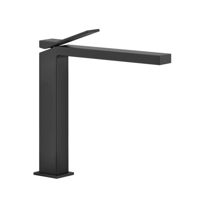 Gessi Rettangolo K Смеситель для раковины на 1 отверстие, излив 213мм, цвет: черный
