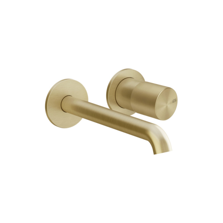 GESSI HABITO UNITO Смеситель для раковины настенный встраиваемый, однорычажный, цвет Brass Brushed PVD