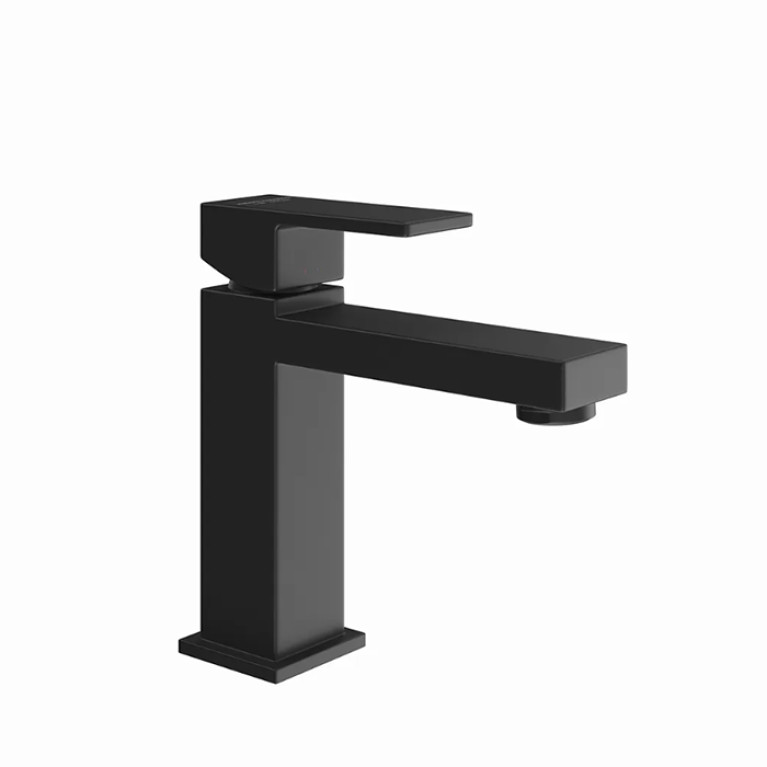 Kerama Marazzi Однорычажный смеситель для раковины FUTURA, без донного клапана 3/8, цвет черный матовый (Снижены цены)