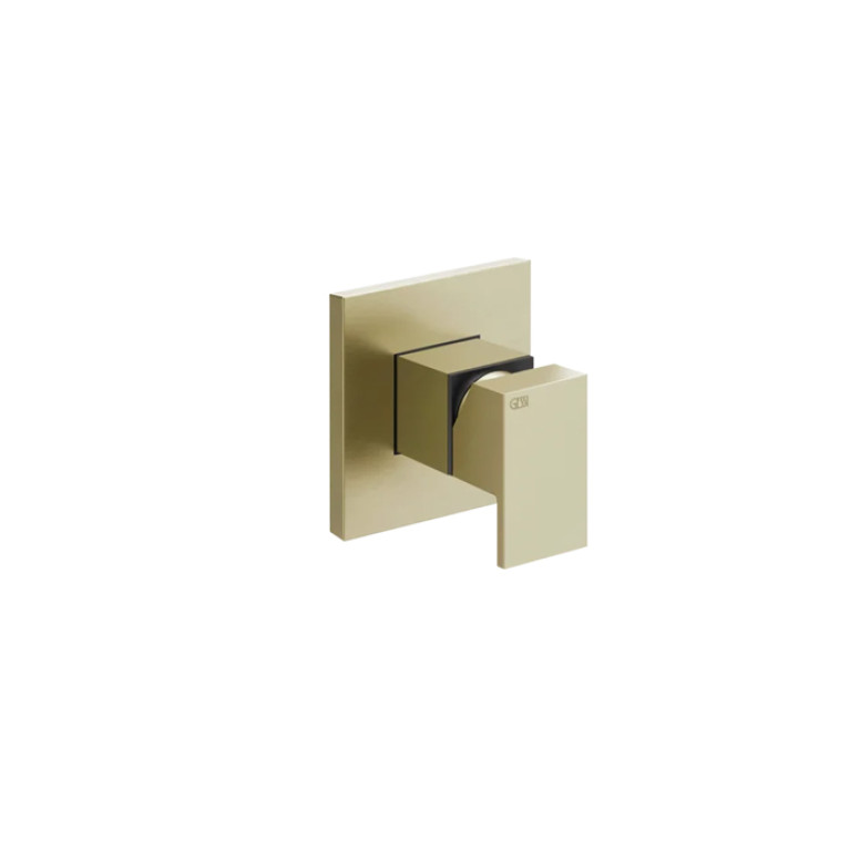 GESSI RETTANGOLO Смеситель встраиваемый, однорычажный, внешняя часть, цвет Brushed Brass PVD