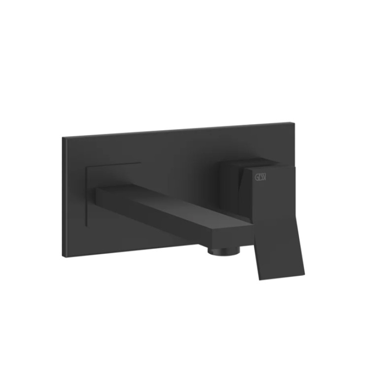 Gessi Rettangolo K Встраиваемый однорычажный смеситель для раковины с индивидуальной длиной излива (70-300мм)(внешние части), цвет: черный